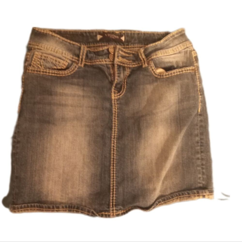Vigoss Y2K Denim Skirt Size 30 / 9 Womens